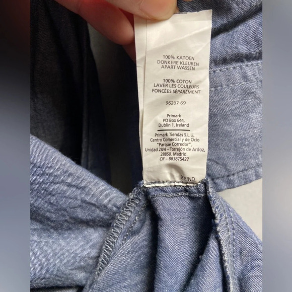 Atmosphere cotton collar shirt dress pleated skirt UK Sz 16 - Picture 9 of 12